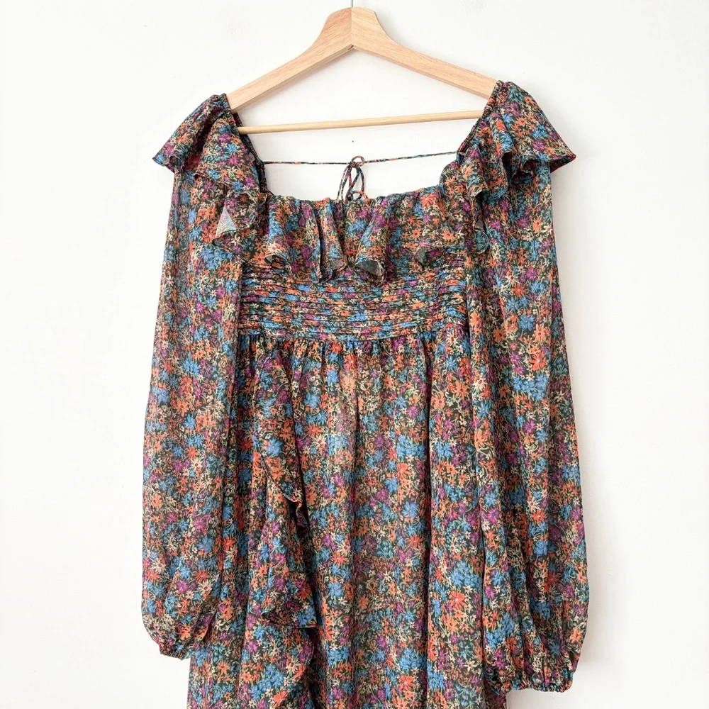 For love & lemons Brittany ditsy midi dress - Picture 5 of 8
